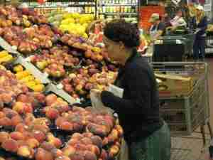 Personal chef selecting the freshest ingredients