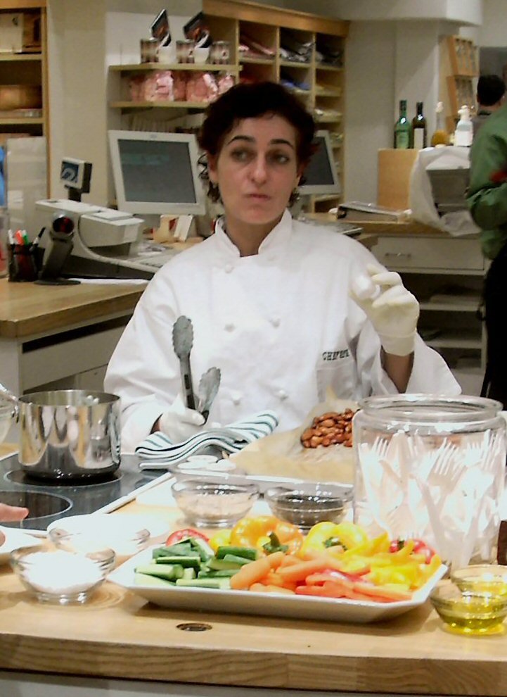 Teaching to cook at a store