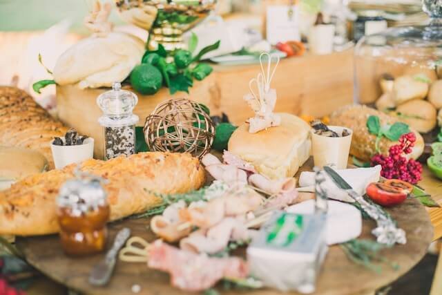 Food for a micro wedding