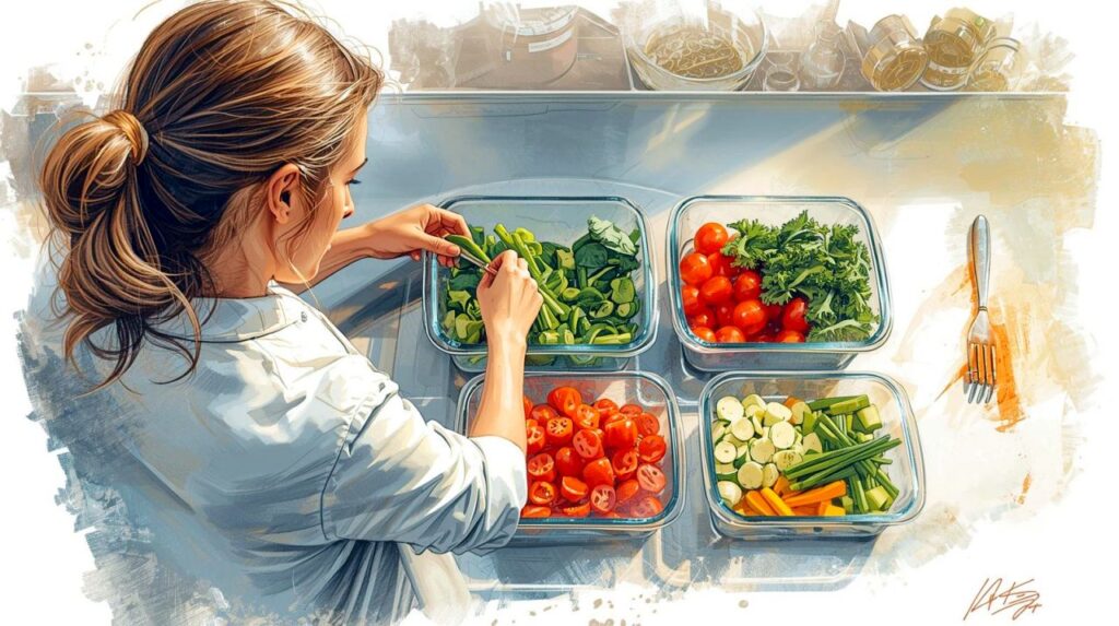 A personal chef making meals from scratch