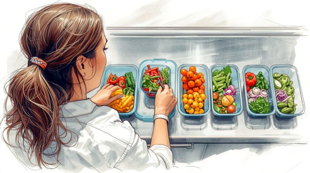 A personal chef managing the kitchen workspace