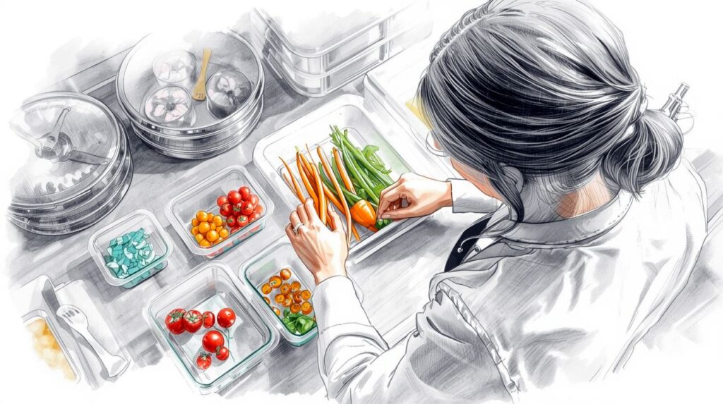 A personal chef in their element in the kitchen