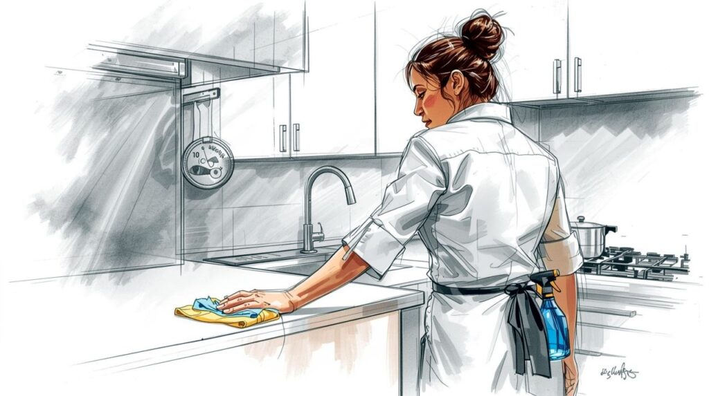 A personal chef at work behind the scenes