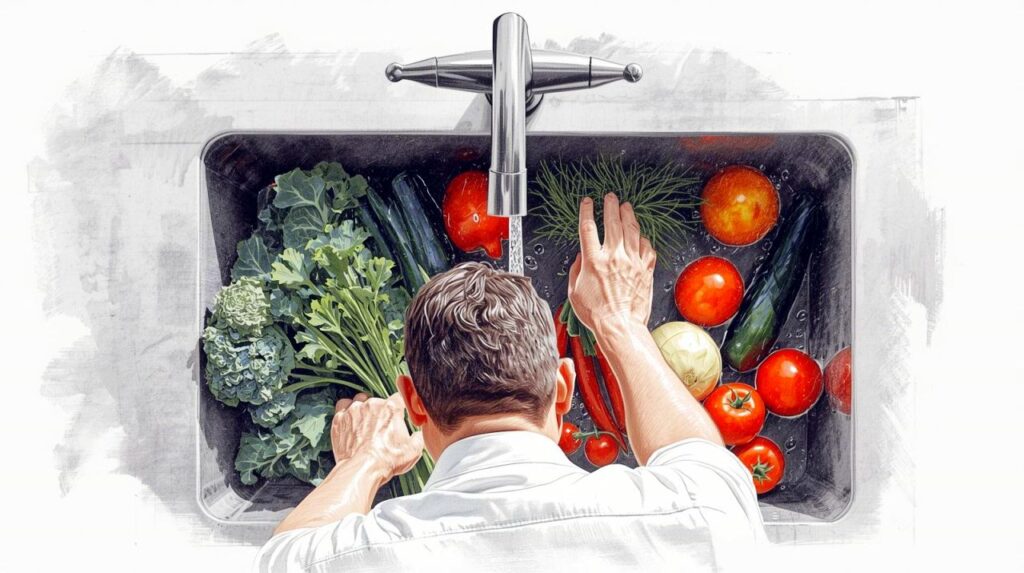 A personal chef handling meal prep in the kitchen