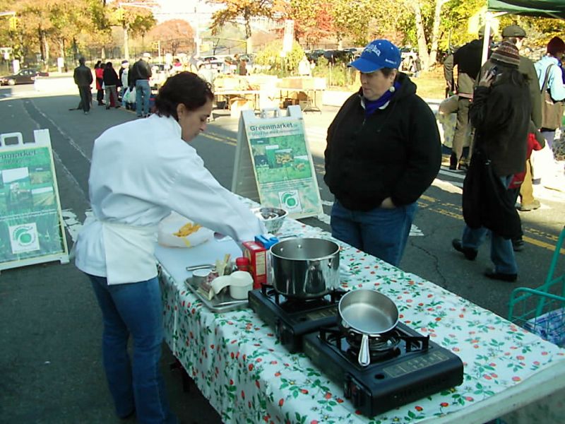 Chef Vanda at the Green Market