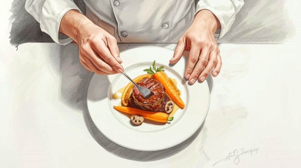 A personal chef expertly cooking in the kitchen