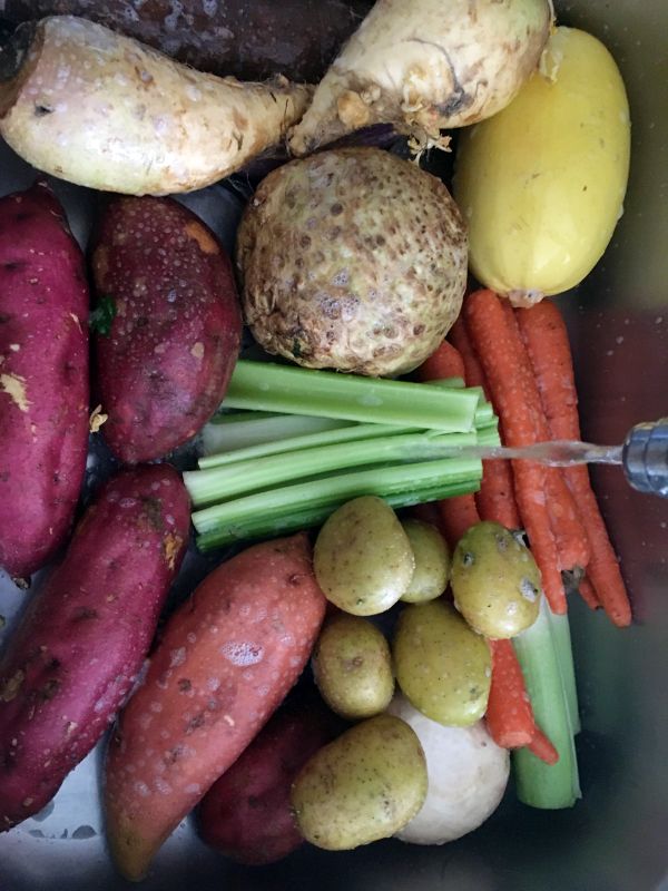 Chef Vanda in the kitchen, hard at work