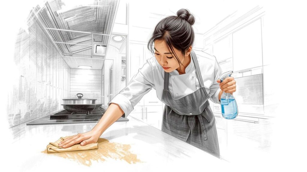 A personal chef cooking for a private client