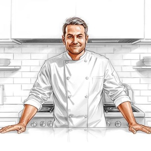 A personal chef at work behind the scenes